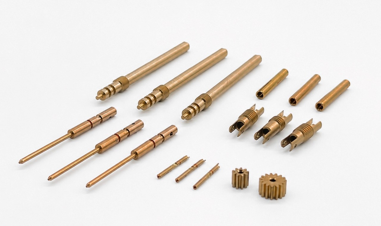 CNC machined brass precision components