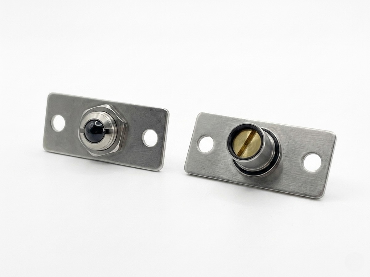 CNC machined stainless steel lock barrel plates