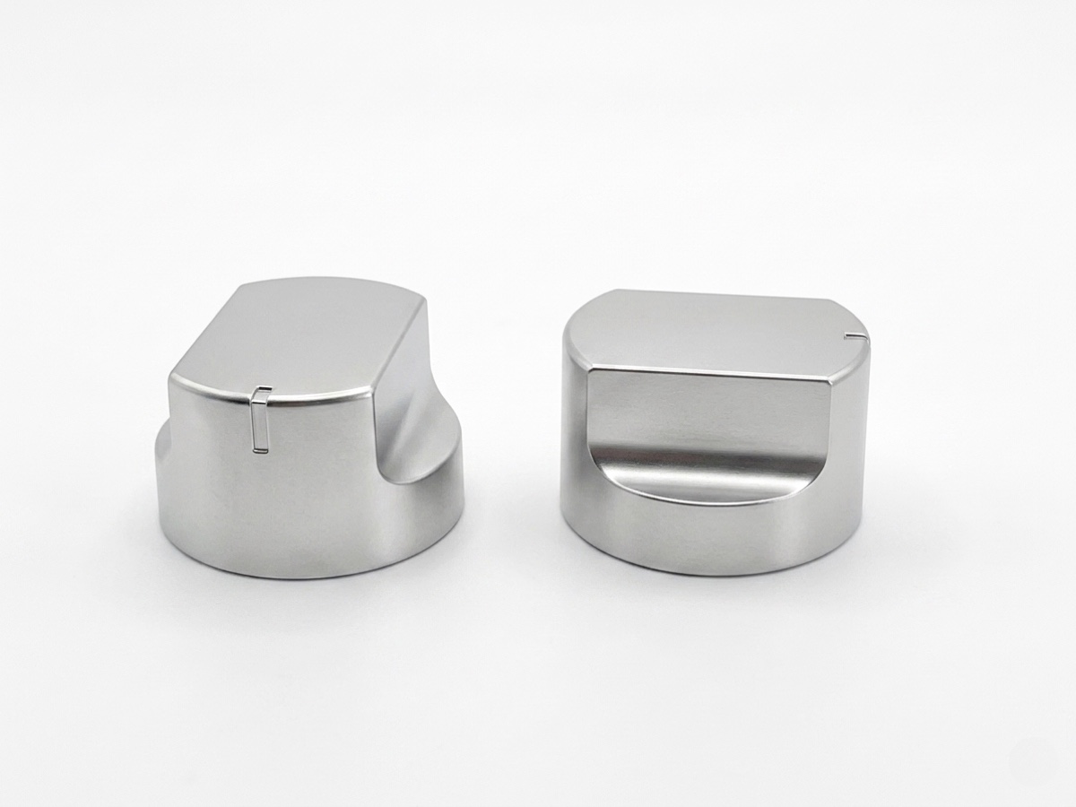 Polished die-cast knob covers