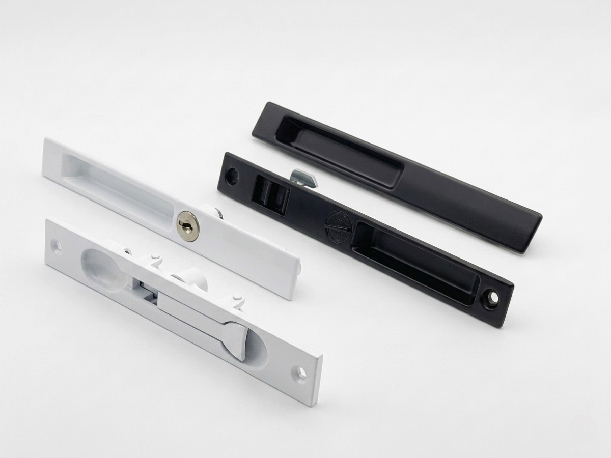 Die-cast sliding-door lock set